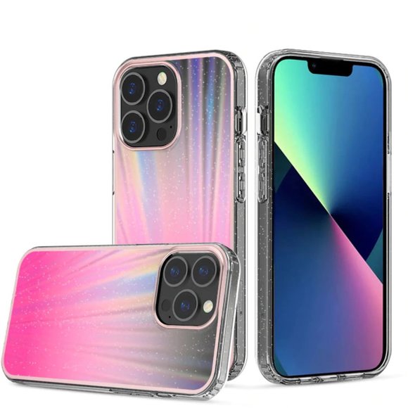 iPhone 13 models Pink Sparkle Case - Picture 2 of 2